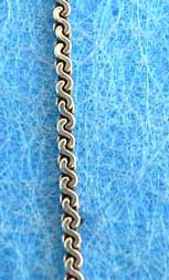 S designed chain link necklace in black silver - Crafted jewelry import store