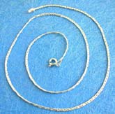 Unisex 925.sterling silver link chain with spring ring for closure