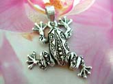 Leap frog theme 925. sterling silver pendant