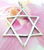Hexagon star designed, 925. sterling silver pendant