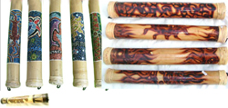 Assorted Painting Rainstick, Fire Burned Patter Rainstick, Engraved Pattern Rainsick
