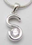 Wholesale high class fashion jewelry, a long heart charm with red cz, cz pendant(chain not included)