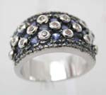 Wholesale unique jewelry, mini dotted pattern with mult cz, cz ring