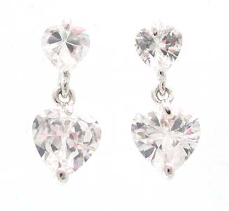 wholesale sparkle jewelry, cz earring 