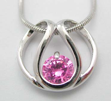Wholesale jewelry charm, cz pendant(chain not included)