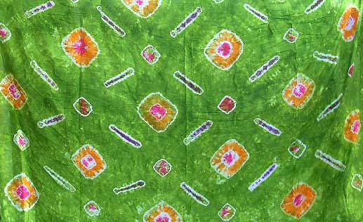 Long skirt online wholesale-lake green long skirt with microorganism design