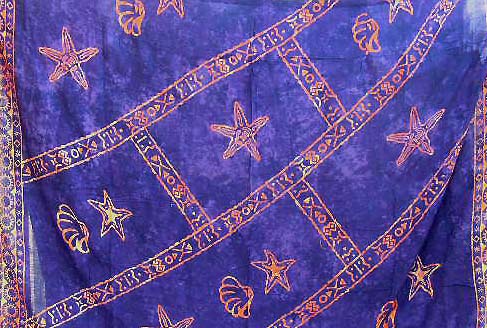 Wholesale Asian art-ocean blue long skirt with golden Chinese symbol and sealife design
