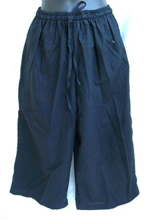 Cotton dress Bali direct imorter wholesale deep blue cotton long pant with tie