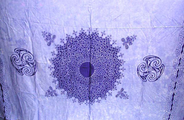 Blue color design with Celtic knot work 