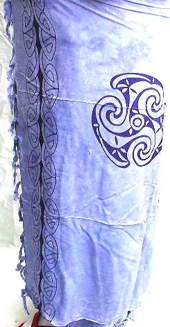Blue color design with Celtic knot work 