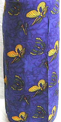Yellow butterflies with dark blue color       