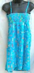 Rayon lady's short dress with wrinkle top in assorted color and design
