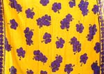 wholesale apparel supplier distribute rayon wrapping long skirt, Purple floral pattern with small flower decor each side