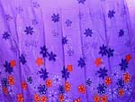 wholesale apparel supplier distribute rayon wrapping long skirt, Spring flower design with purple color