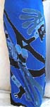sexy dress clothing supplier wholesale Indonesian pareo long wrap, An indian man holding a weapon design in blue color