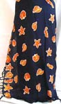 Assorted yellowseashell design with dark blue background color