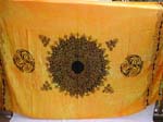 Yellow color design with Celtic knot work 