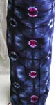 Square pattern with blue and pink flower design