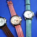 buying wholesale watches. Ladies casual wear watch with colored band.