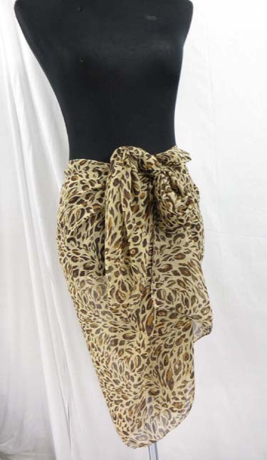 Animal print chiffon scarf wraps shawl stole $2.75 | wholesale ...
