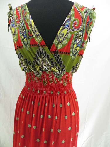 vintage boho long dress, maxi dress, boho beach dress, maxi sundress $7 ...