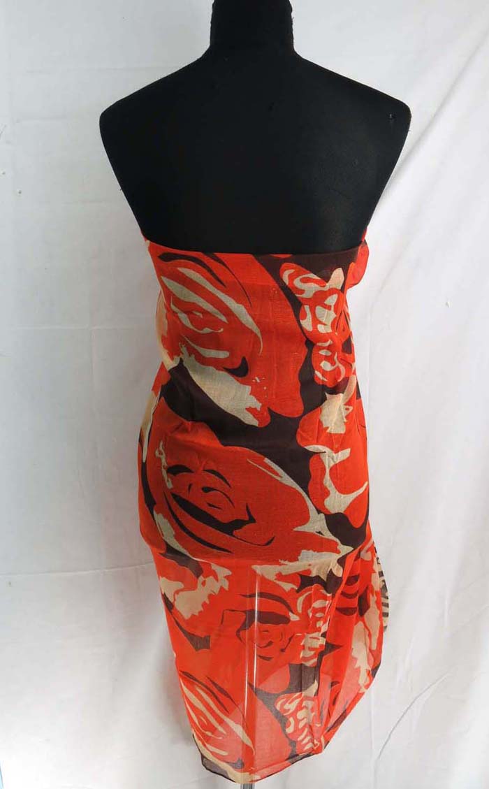 roses abstract print maxi long fashion scarves sarong wrap spring ...