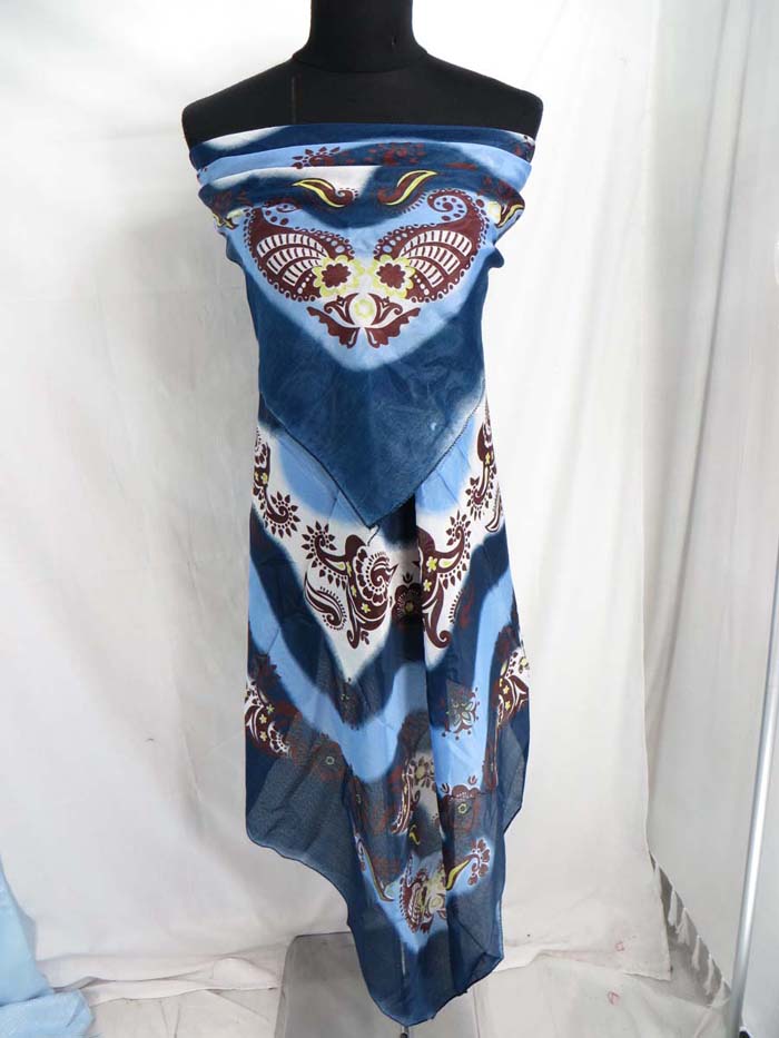 Vintage retro boho design large square scarves shawl wrap stole fashion ...