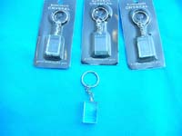 LOVE writing on blue rectangle designed fashion key chain