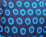 wholesale apparel supplier distribute rayon wrapping long skirt, Blue sunflower design in black background color